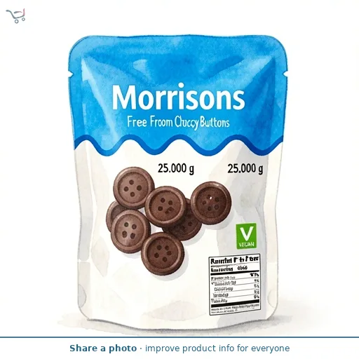 Morrisons Free From Choccy Buttons 25g