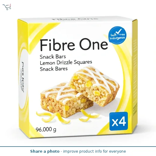 Fibre One Snack Bars Lemon Drizzle Squares Snack Bars