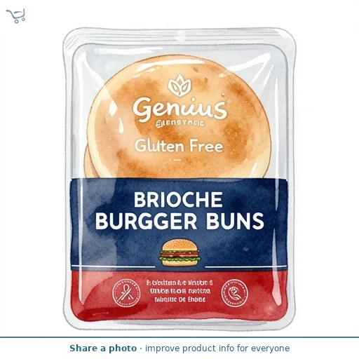 Genius Gluten Free Brioche Burger Buns