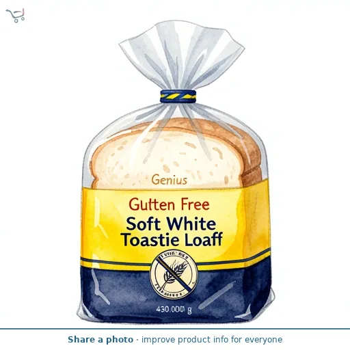 Genius Gluten Free Soft White Toastie Loaf