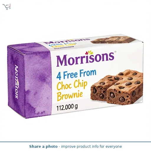 Morrisons 4 Free From Choc Chip Brownie
