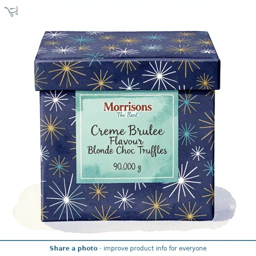 Morrisons The Best Creme Brulee Flavour Blonde Choc Truffles 90g