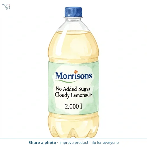 Morrisons No Added Sugar Cloudy Lemonade 2L