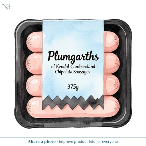Plumgarths of Kendal Cumberland Chipolata Sausages 375g