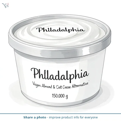 Philadelphia Vegan Almond & Oat Soft Cream Cheese Alternative 150g