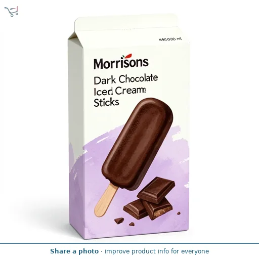 Morrisons Free From Dark Chocolate Ice Cream Sticks