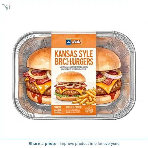 ASDA Loaded Kansas Style BBQ Chicken Burgers