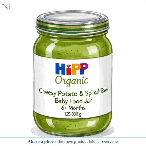 HiPP Organic Cheesy Potato & Spinach Bake Baby Food Jar 6+ Months 125g