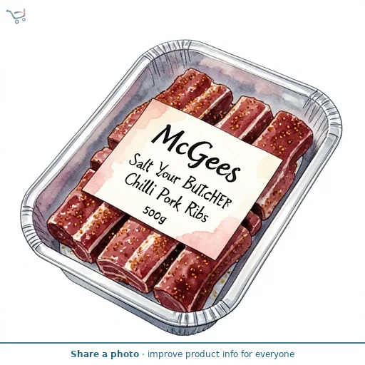 McGees Your Butcher Salt & Chilli Pork Ribs 500g