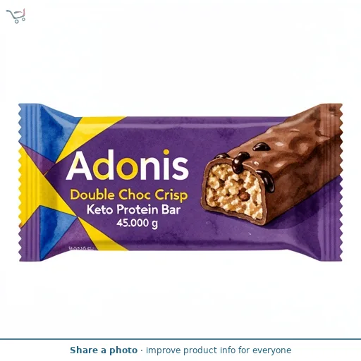 Adonis Double Choc Crisp Keto Protein Bar   45g