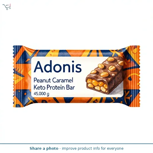 Adonis Peanut Caramel Keto Protein Bar   45g