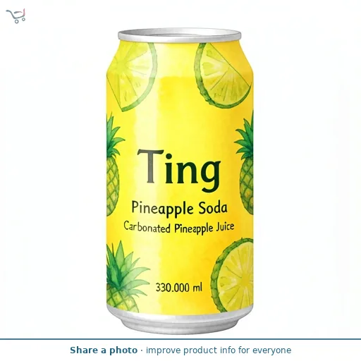 Ting Pineapple Soda Carbonated Pineapple Juice 