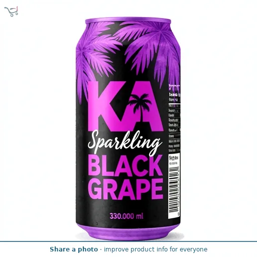 Ka Sparkling Black Grape 330ml