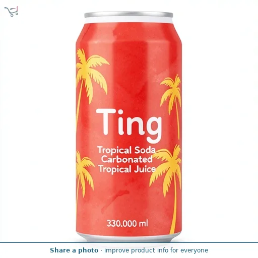 Ting Tropical Soda Carbonated Tropical Juice 
