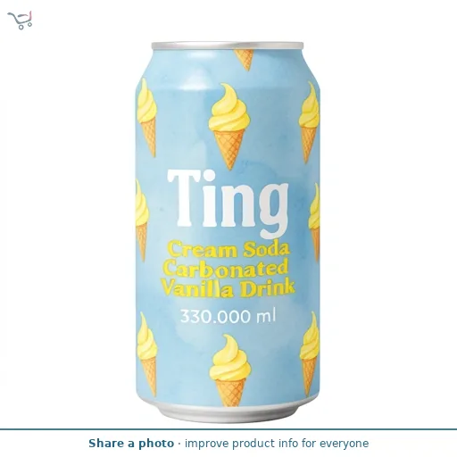 Ting Cream Soda Carbonated Vanilla Drink 