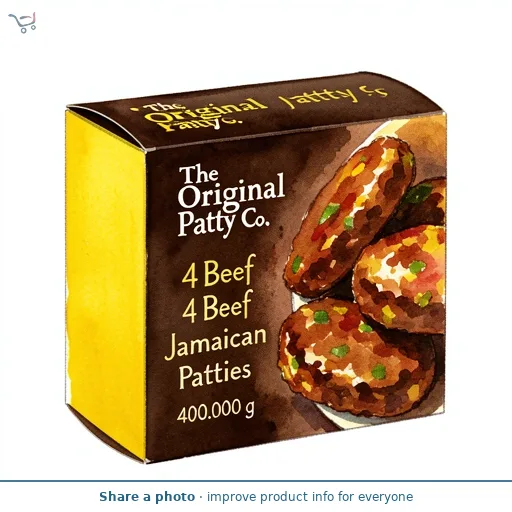 The Original Patty Co. 4 Beef Jamaican Patties 