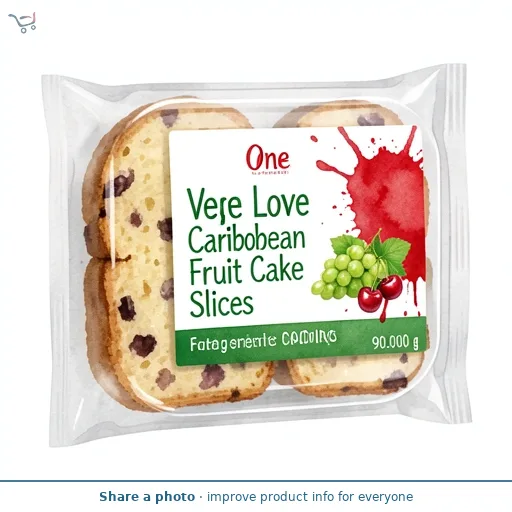 One Love Vegan Caribbean Fruit Cake Slices