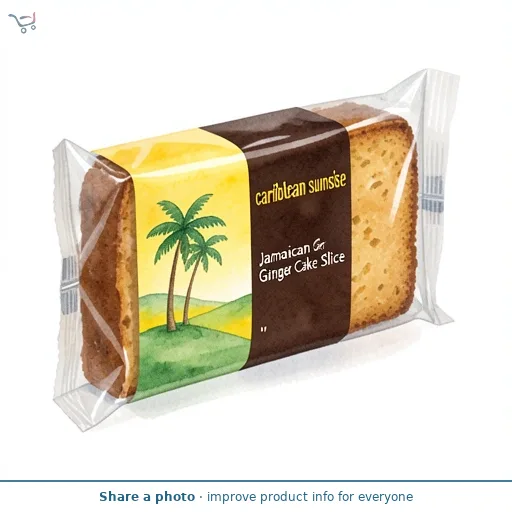 Caribbean Sunrise Jamaican Ginger Cake Slice