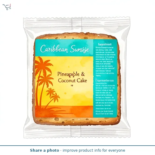 Caribbean Sunrise Pineapple & Coconut Cake
