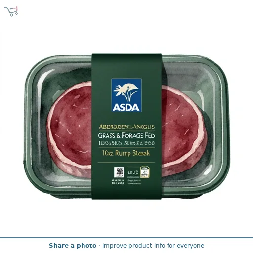 Exceptional by ASDA Aberdeen Angus Grass & Forage Fed 10oz Rump Steak 284g