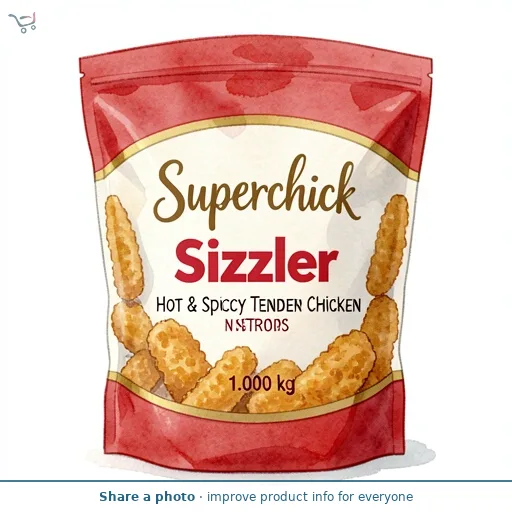 Superchick Sizzler Hot & Spicy Tender Chicken Strips