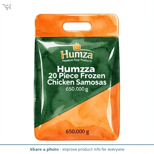 Humza 20 Piece Frozen Chicken Samosas 650g