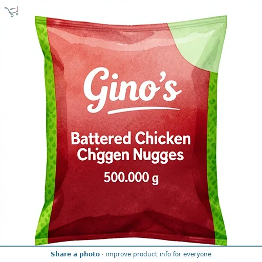 Gino's Battered Chicken Nuggets 500g