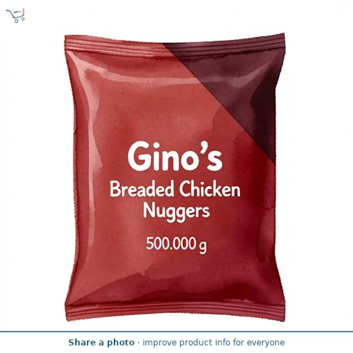 Ginos Breaded Chicken Nuggets 500g