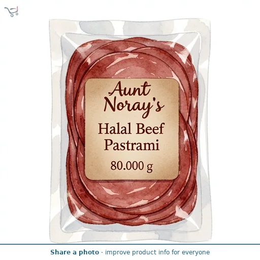Aunty Noray's Halal Beef Pastrami 80g