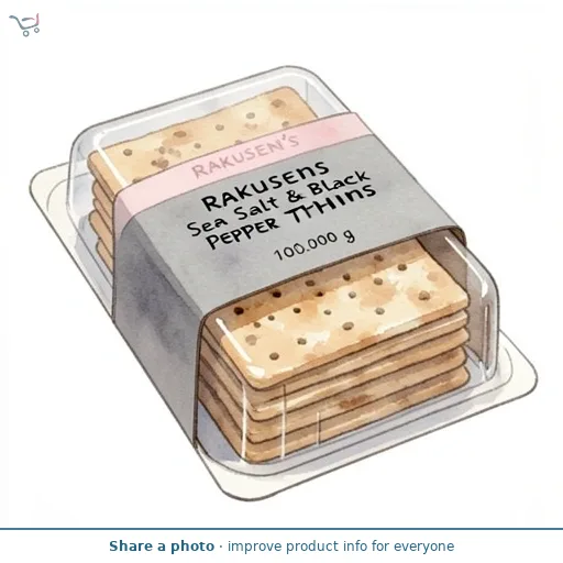 Rakusens Sea Salt & Black Pepper Thins 