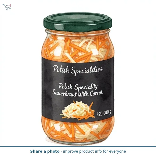 Polish Speciality Sauerkraut With Carrot