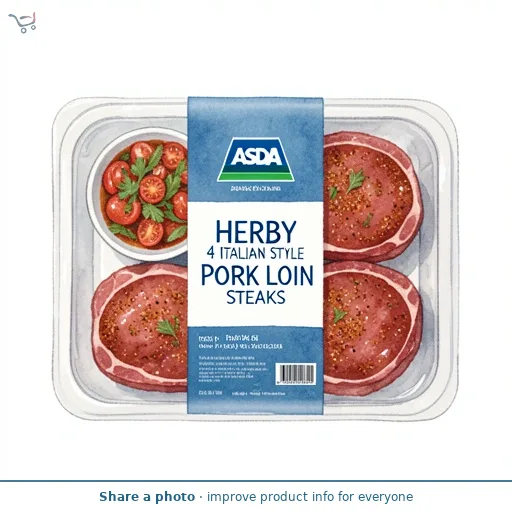 ASDA Herby 4 Italian Style Pork Loin Steaks