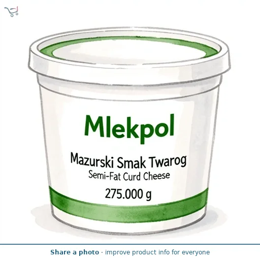 Mlekpol Mazurski Smak Twarog Semi-Fat Curd Cheese
