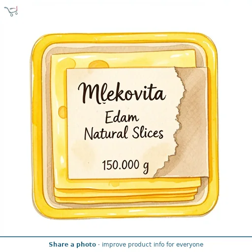 Mlekovita Edam Natural Slices