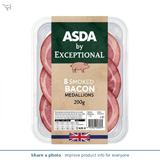 Exceptional by ASDA 8 Smoked Bacon Medallions 200g