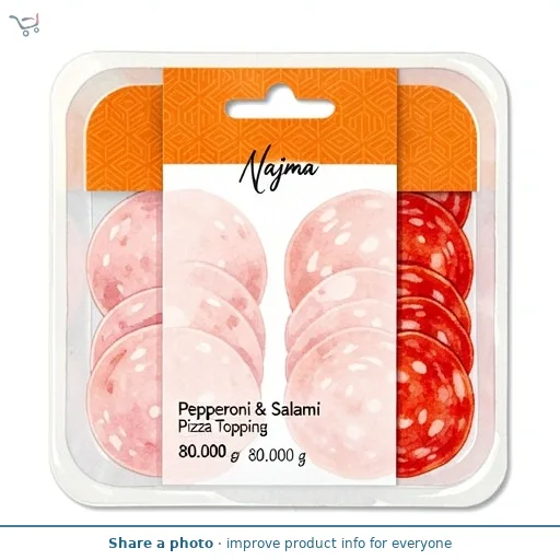 Najma Pepperoni & Salami Pizza Topping