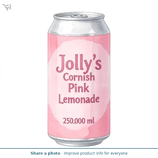 Jolly's Cornish Pink Lemonade 250ml