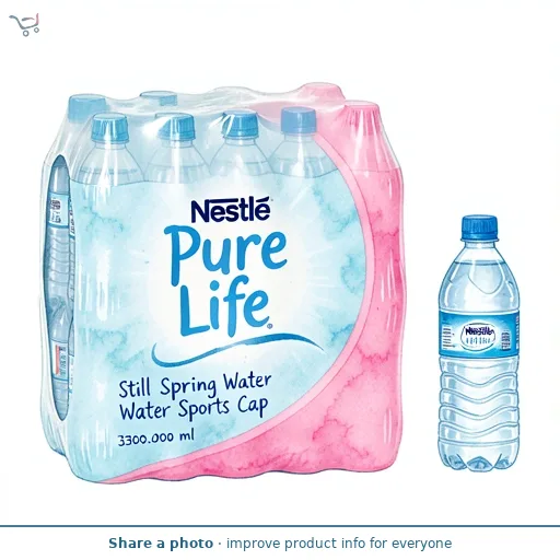 Nestle Pure Life Still Spring Water Sports Cap