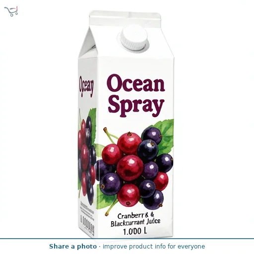 Ocean Spray Cranberry & Blackcurrant Juice 1L