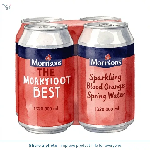 Morrisons The Best Sparkling Blood Orange Spring Water 4x330ml