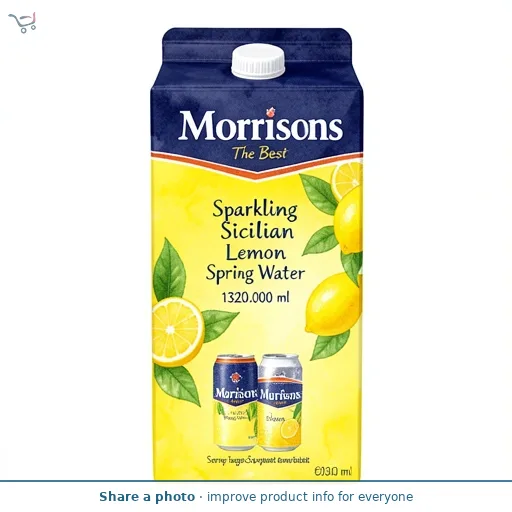 Morrisons The Best Sparkling Sicilian Lemon Spring Water 4 x 330ml
