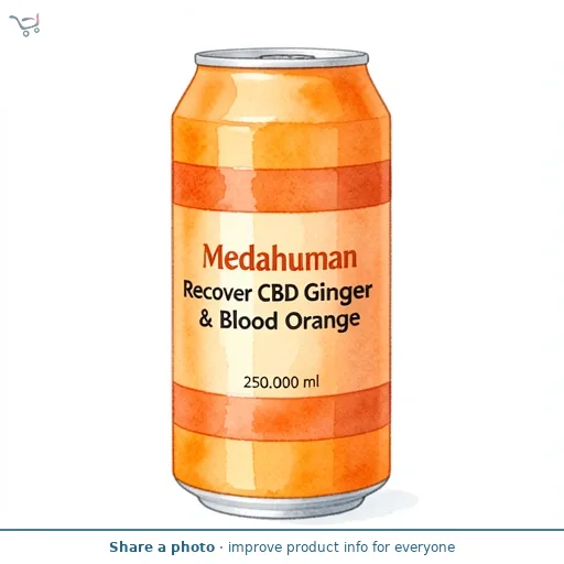 Medahuman Recover CBD Ginger & Blood Orange 4x250ml
