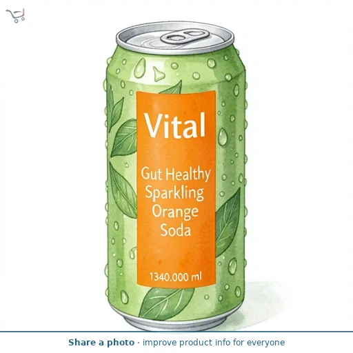 VITAL Gut Healthy Sparkling Orange Soda   4x335ml