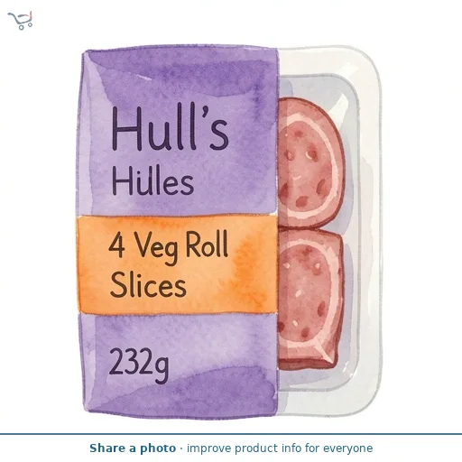 Hull's 4 Veg Roll Slices 232g