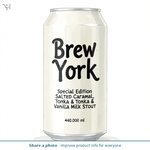 Brew York Special Edition Salted Caramel, Tonka & Vanilla Milk Stout 440ml