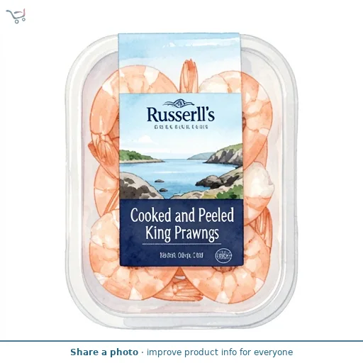 Russell's Cooked and Peeled King Prawns