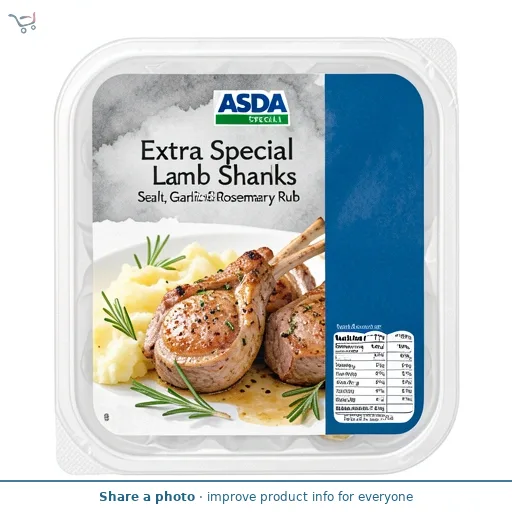 ASDA Extra Special Extra Special Lamb Shanks with Sea Salt, Garlic & Rosemary Rub