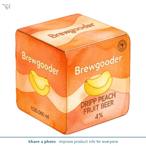 Brewgooder Dripp Peach Fruit Beer 4x330ml
