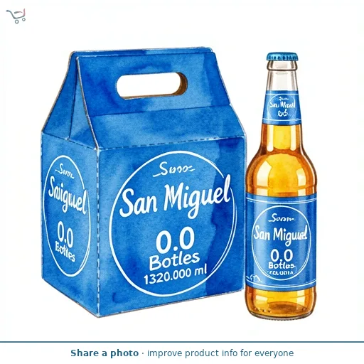 San Miguel 0.0 Bottles   4 x 330ml