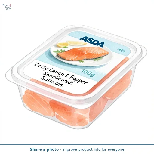 ASDA Zesty Lemon & Pepper Smoked Salmon 100g